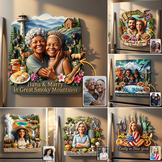 Save Travelling Memories - Personalized Travelling Magnet
