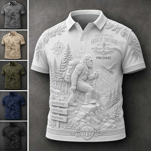 Sasquatch - Personalized Hiking Polo Shirt