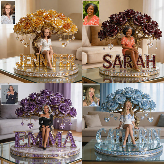 Love Yourself - Personalized Birth Stone Custom Shaped Acrylic Plaque