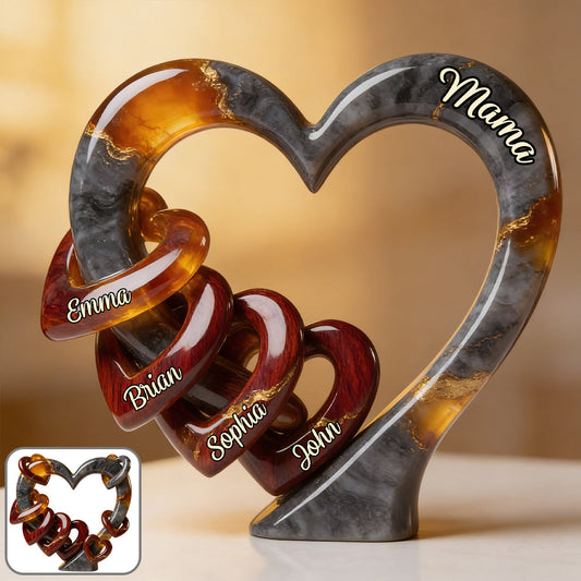 Mommy We Love You - Personalized Mother Custom Shaped Acrylic Plaque