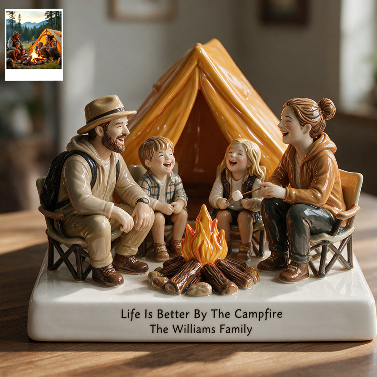 Into The Forest - Personalized Camping 3D Plaque