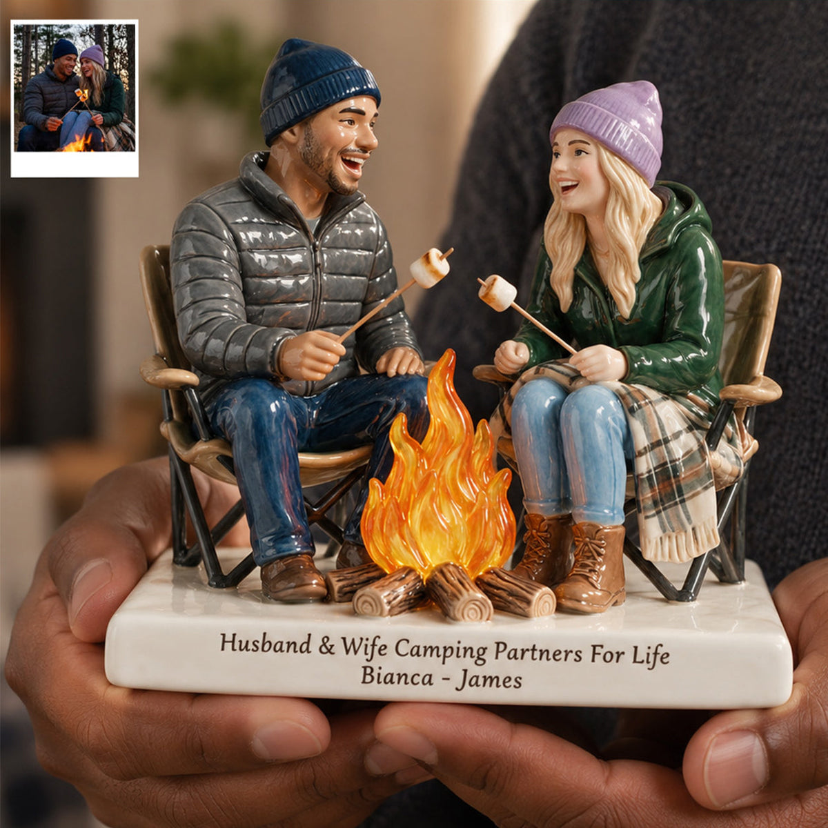 Into The Forest - Personalized Camping 3D Plaque
