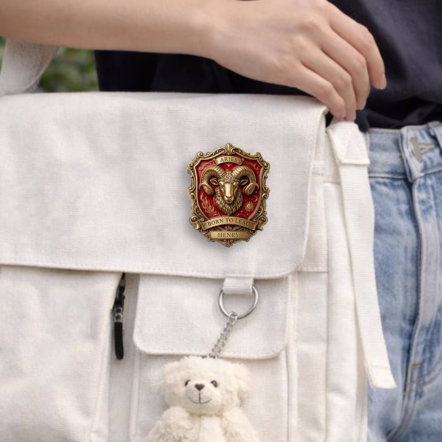 Zodiac Sign Luxury Brooch - Personalized Horoscope 3D Embossed Enamel Pin