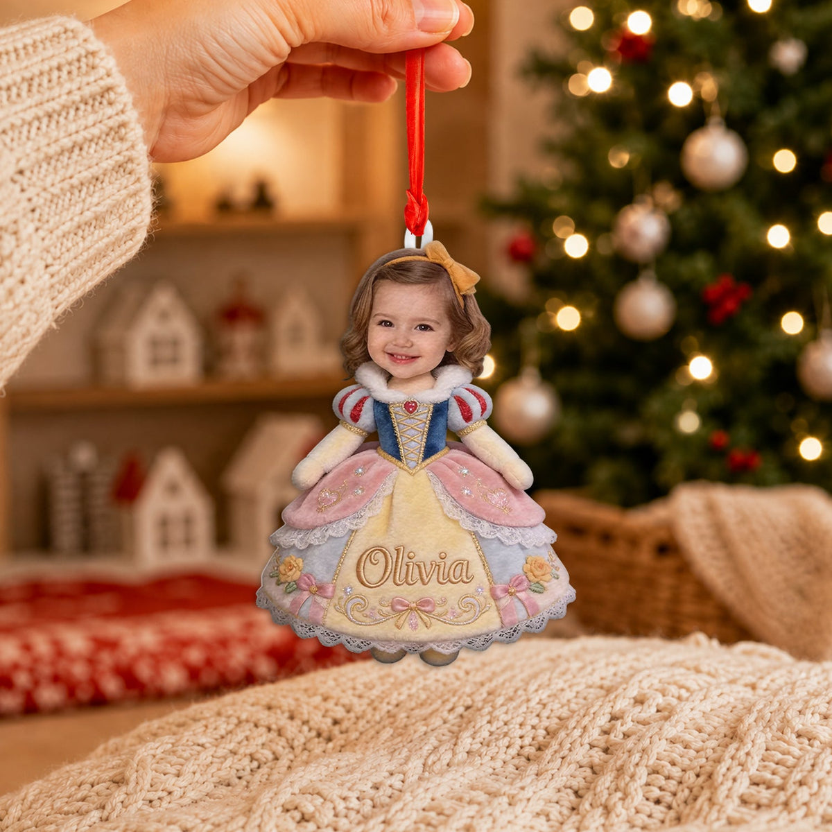 Custom Any Princess - Personalized Kid Plush Ornament