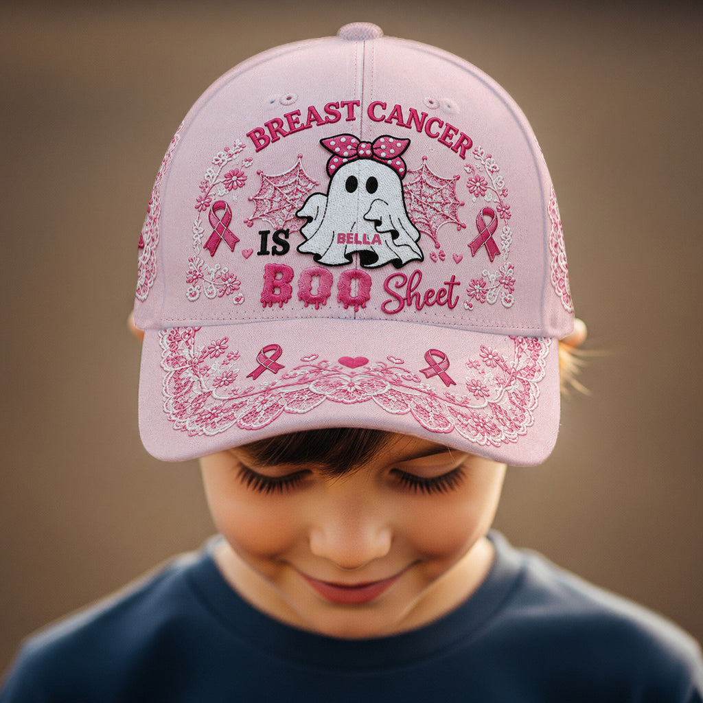 Breast Cancer Is Boo Shit - Personalized Breast Cancer Awareness Classic Cap