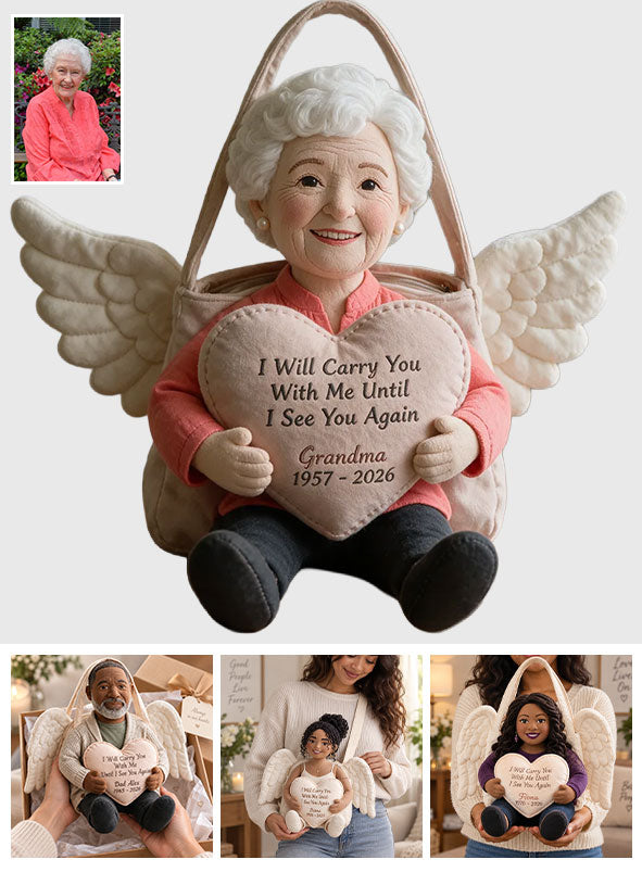 I Will Carry You With Me - Personalized Memorial Custom Shape Tote Bag