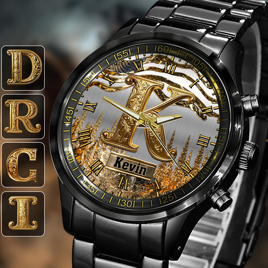 Name Initial Alphabet - Personalized Luxury Hand Watch