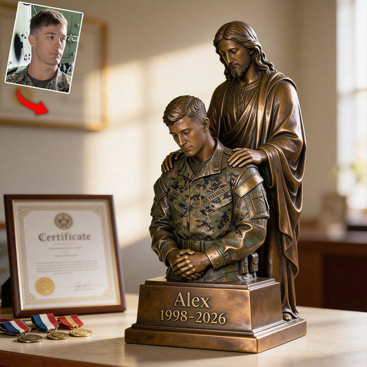 One Nation Under God - Personalized Veteran Custom Shaped Acrylic Plaque