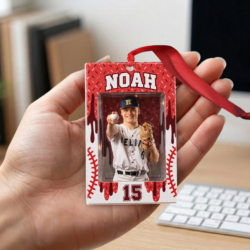 Love Baseball - Personalized Baseball Premium 3D Ornament