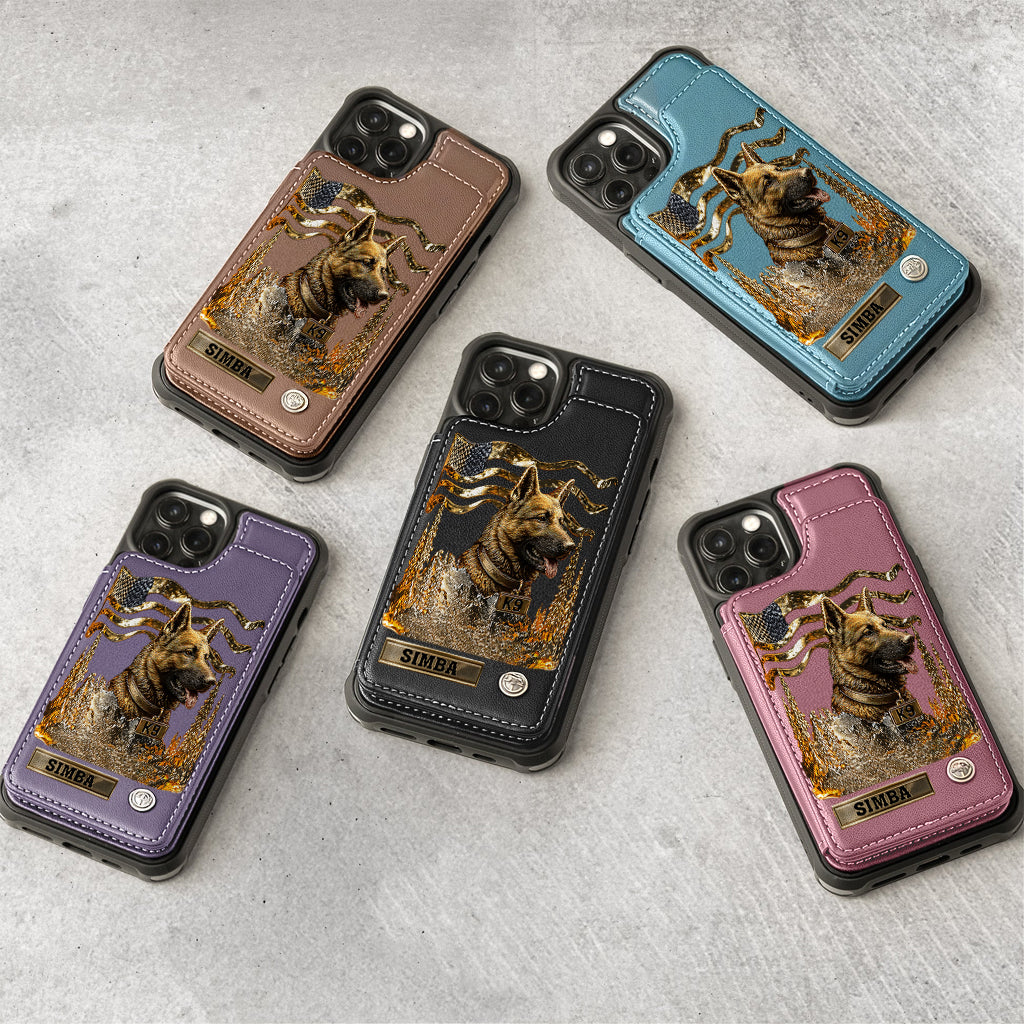 Love My Dog - Personalized German Shepherd Dog Wallet Phone Case