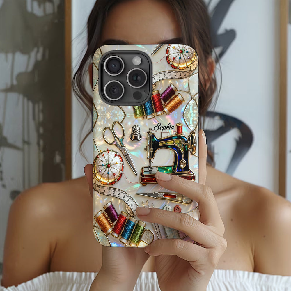 Love Sewing - Personalized Sewing Full Print Phone Case