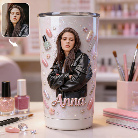 Love Nails Design, Gift for Women - Personalized Nail Salon Tumbler