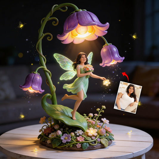 Self Love Gift, Gift for Women - Personalized Flower Lover Acrylic LED Night Light