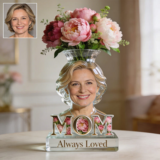 Mom Grandma Flower Blossom - Personalized Mother Acrylic Pot