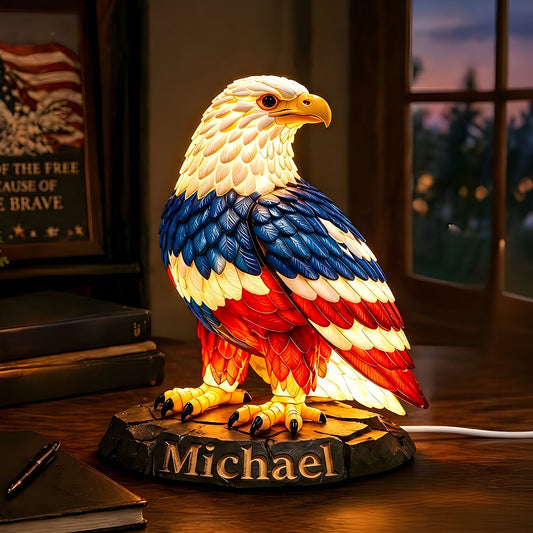 USA 250th Anniversary - Personalized Patriot Acrylic LED Night Light