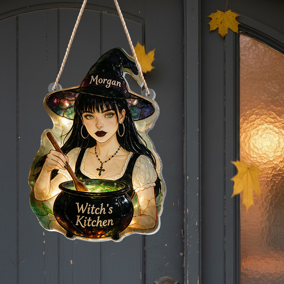 Witch's Kitchen - Personalized Witch LED Light Acrylic Sign