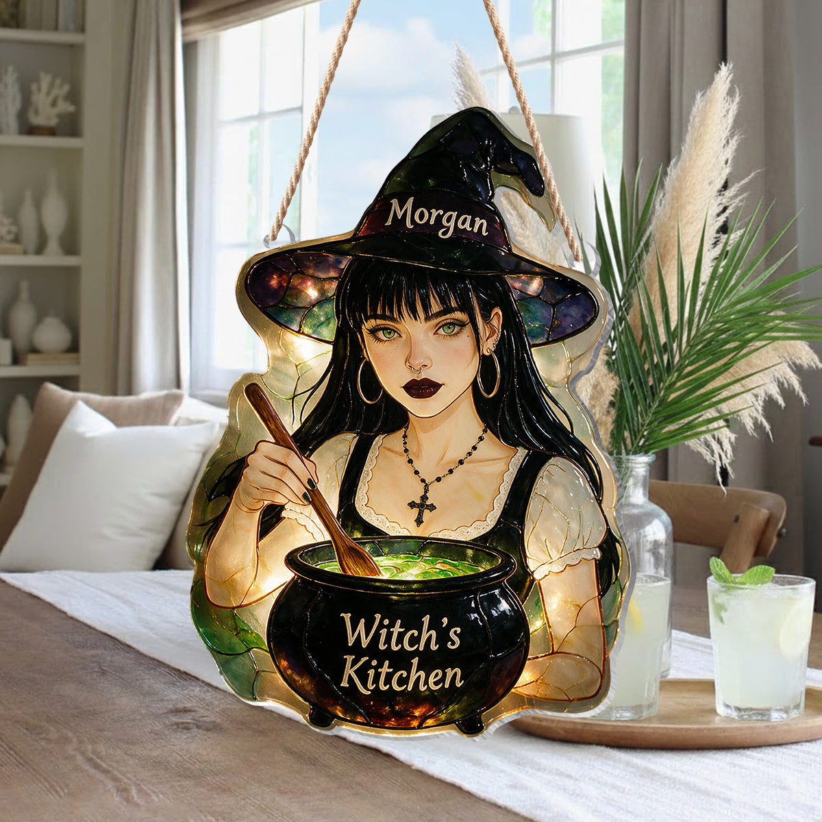 Witch's Kitchen - Personalized Witch LED Light Acrylic Sign