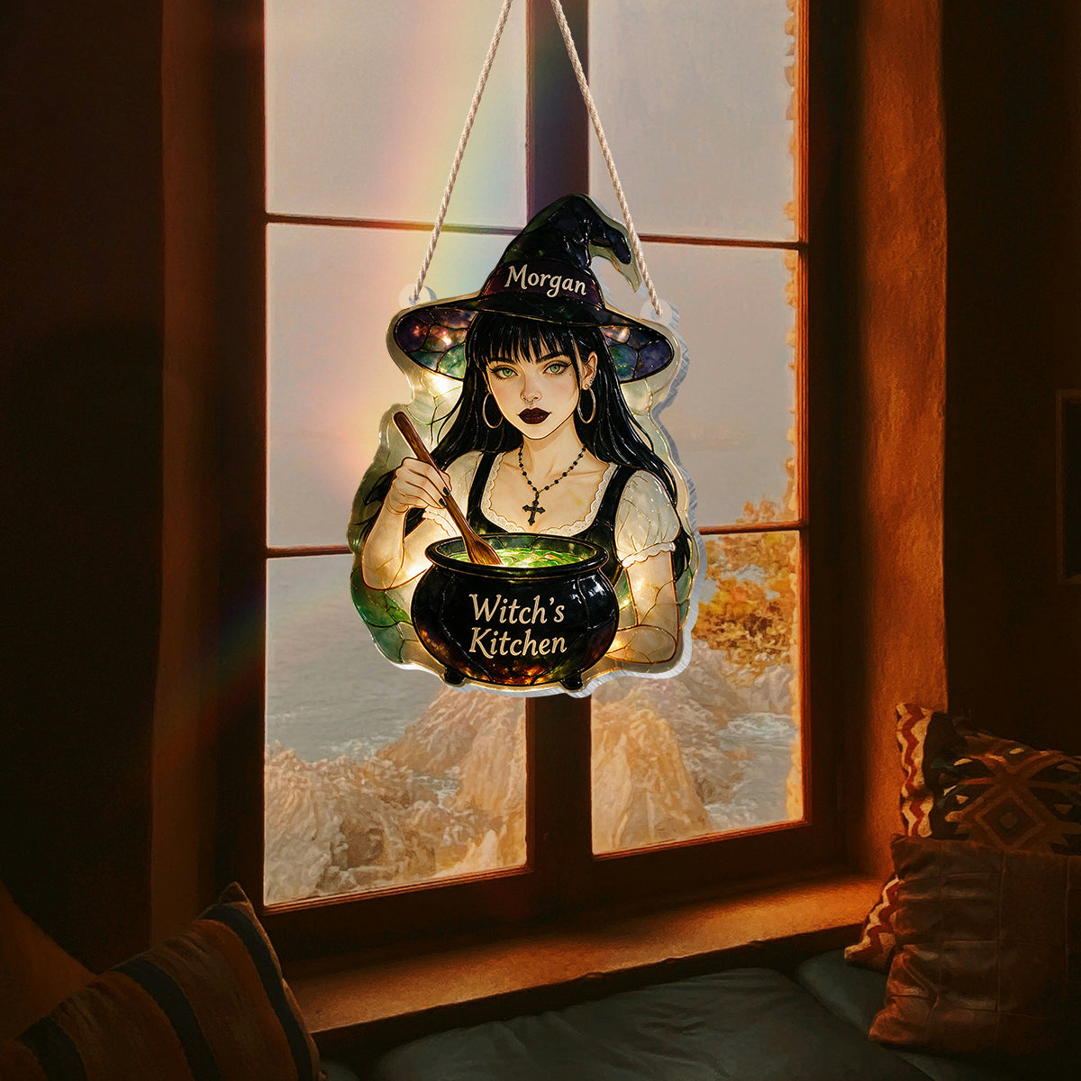 Witch's Kitchen - Personalized Witch LED Light Acrylic Sign