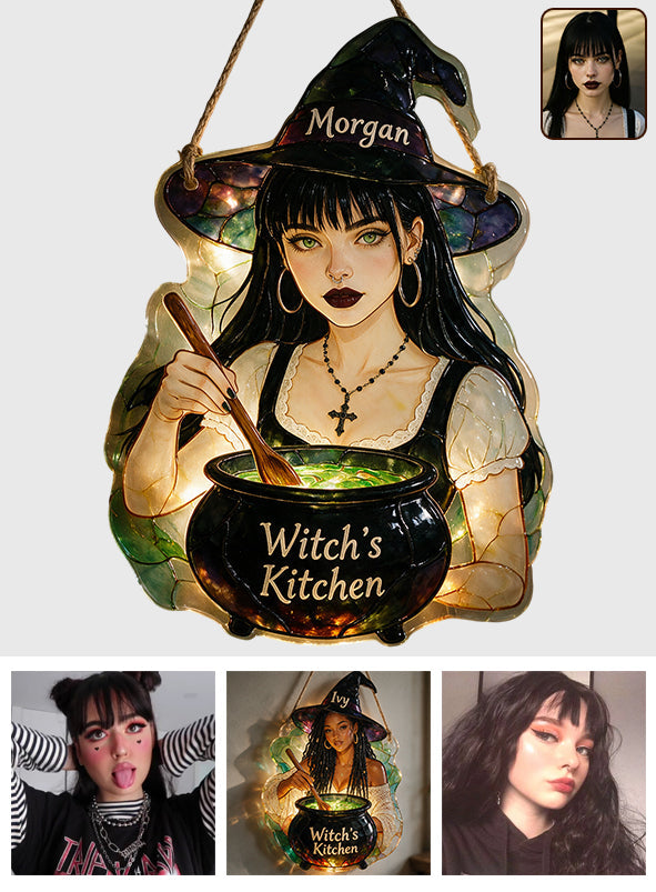 Witch's Kitchen - Personalized Witch LED Light Acrylic Sign