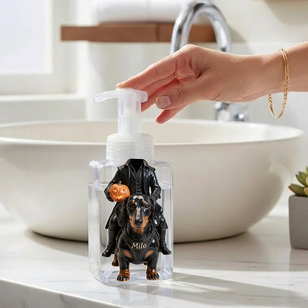 Headless Rider Halloween Pet - Personalized Dog Pump Dispenser