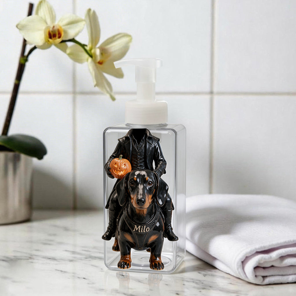 Headless Rider Halloween Pet - Personalized Dog Pump Dispenser