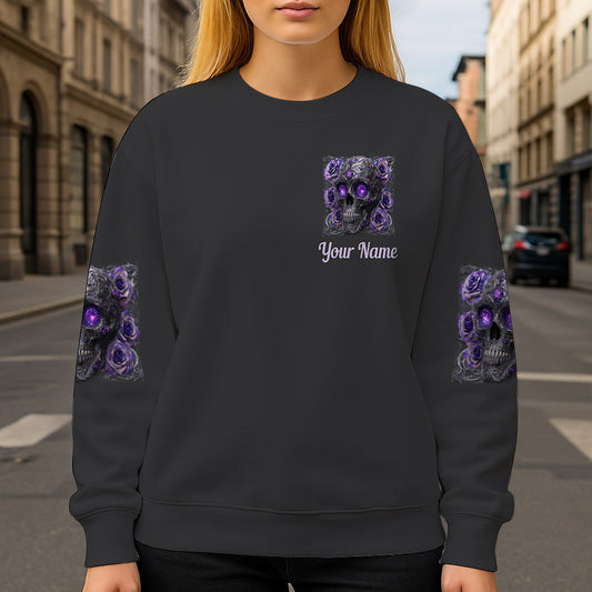 Sparkle Skull - Personalized Skull All Over Shirt