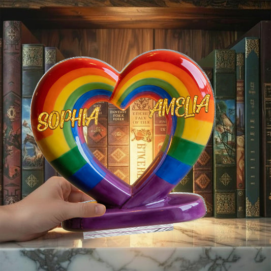 Love Is Love - Personalized LGBT Support Candle Holder Sign