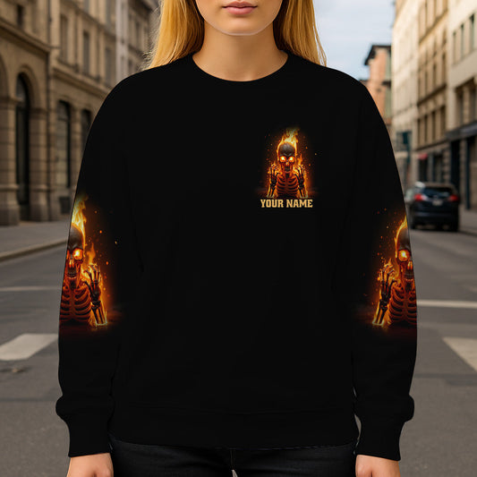 My Give A F Is Broken - Personalized Skull All Over Shirt