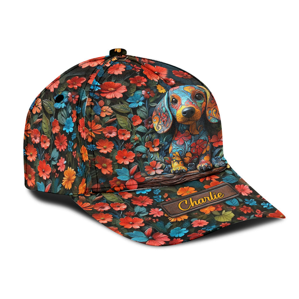 Love Dachshund - Personalized Dog Classic Cap