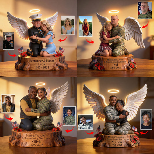 Remember And Honor - Personalized Acrylic LED Night Light