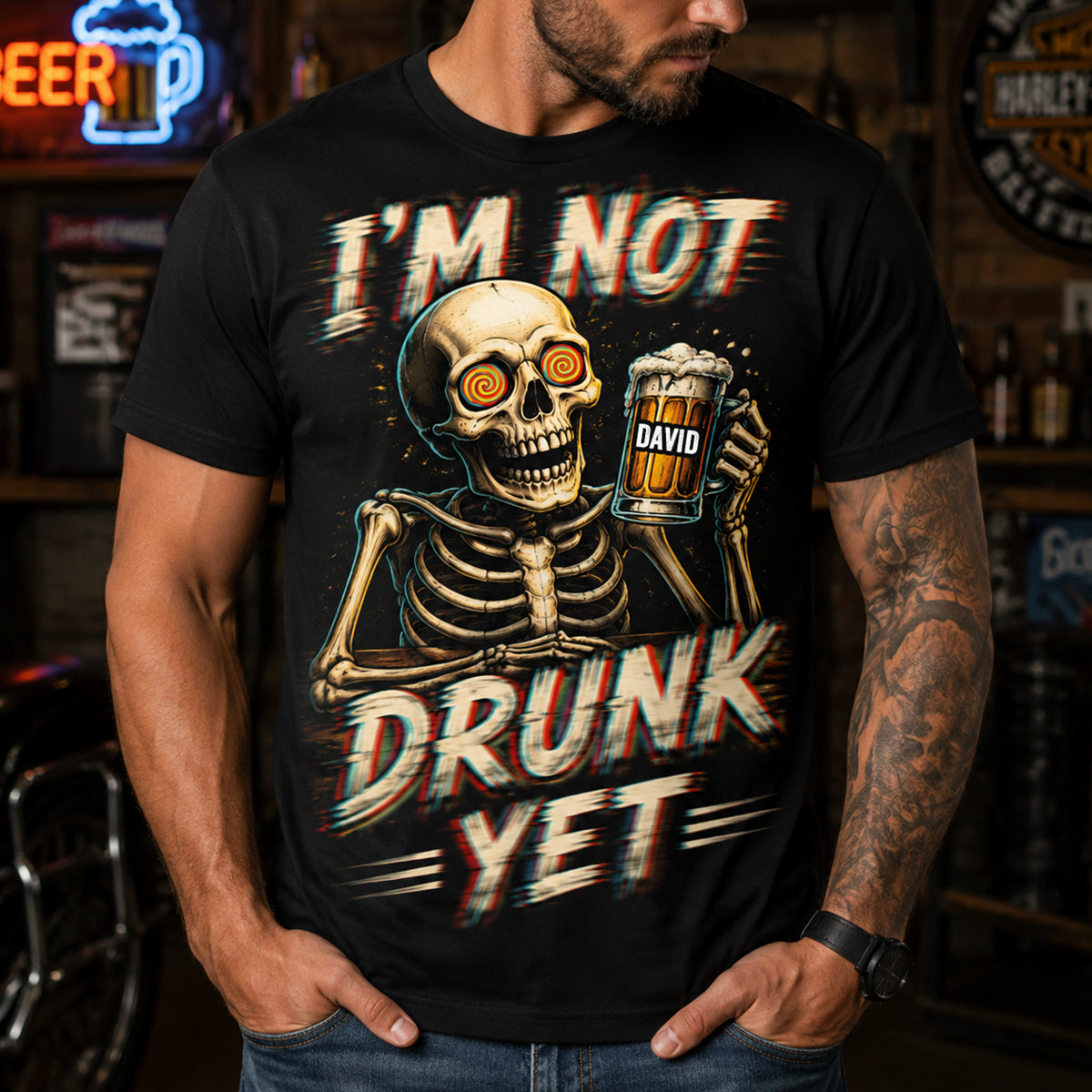 I'm Not Drunk Yet - Personalized Beer All Over Shirt