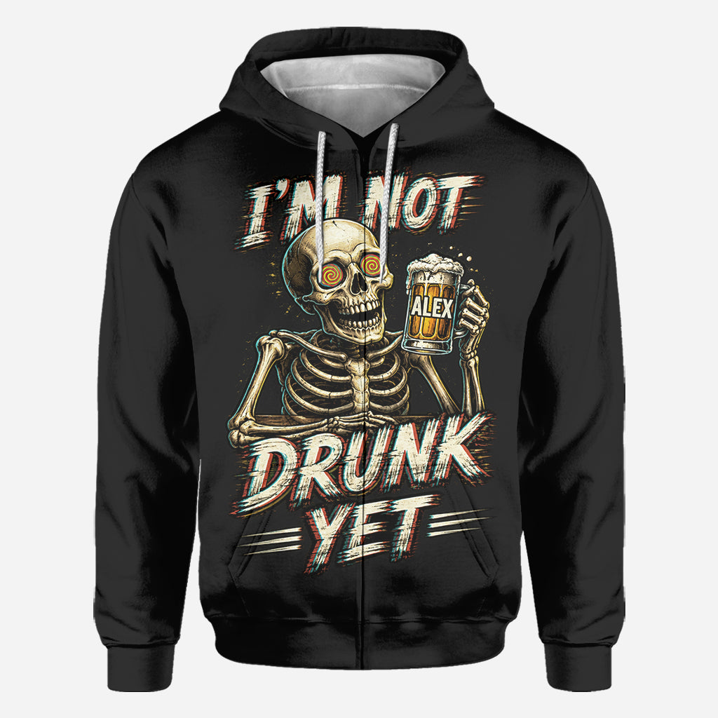 I'm Not Drunk Yet - Personalized Beer All Over Shirt