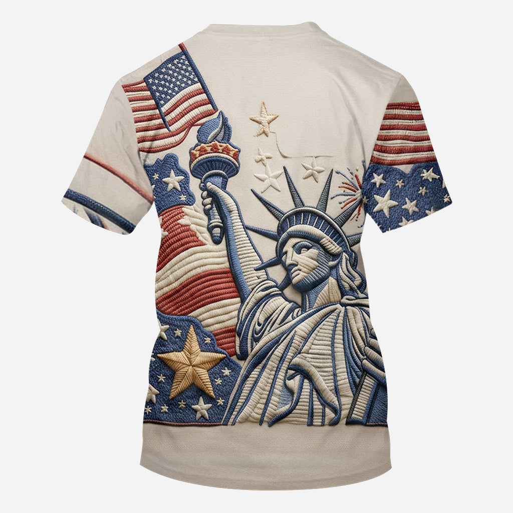 US 250th Anniversary - Personalized Pontoon All Over Shirt
