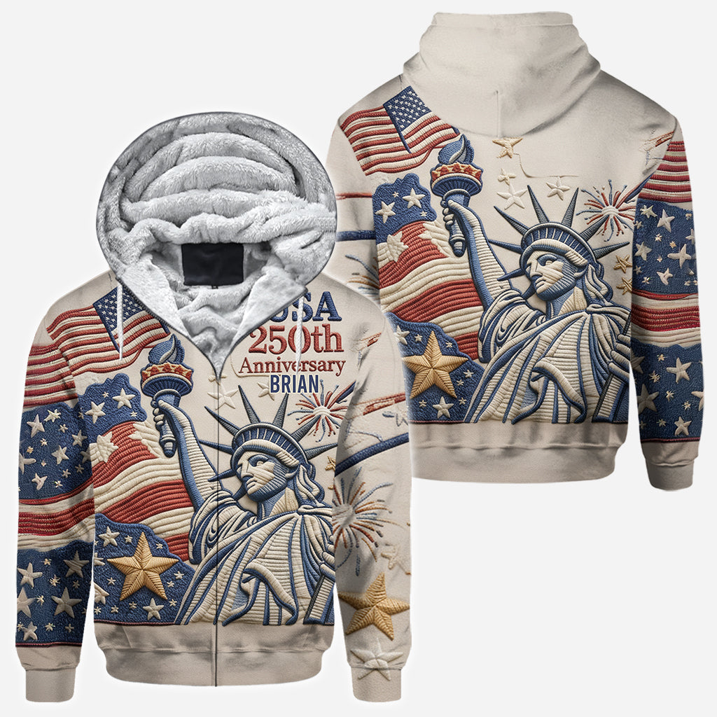 US 250th Anniversary - Personalized Pontoon All Over Shirt