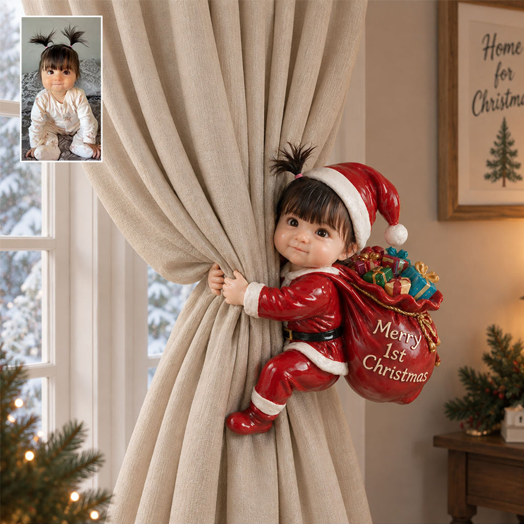 Santa's Helper - Personalized Kid Curtain Tieback
