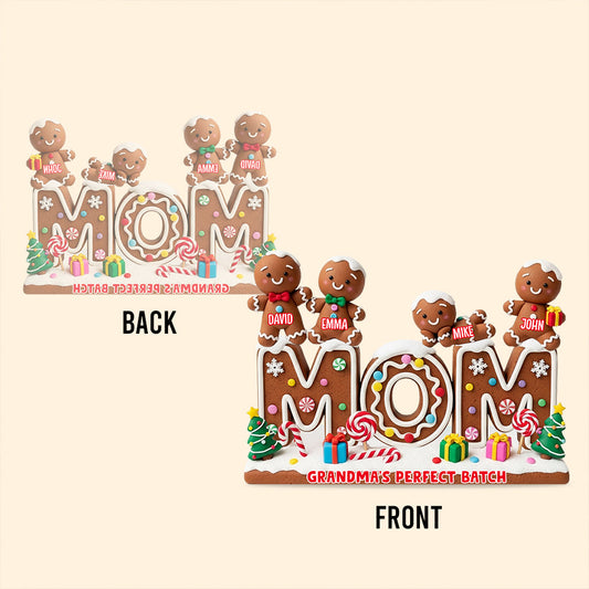My Perfect Batch Christmas Gift For Mom, Grandma,... - Personalized Grandma Custom Shaped Acrylic Plaque