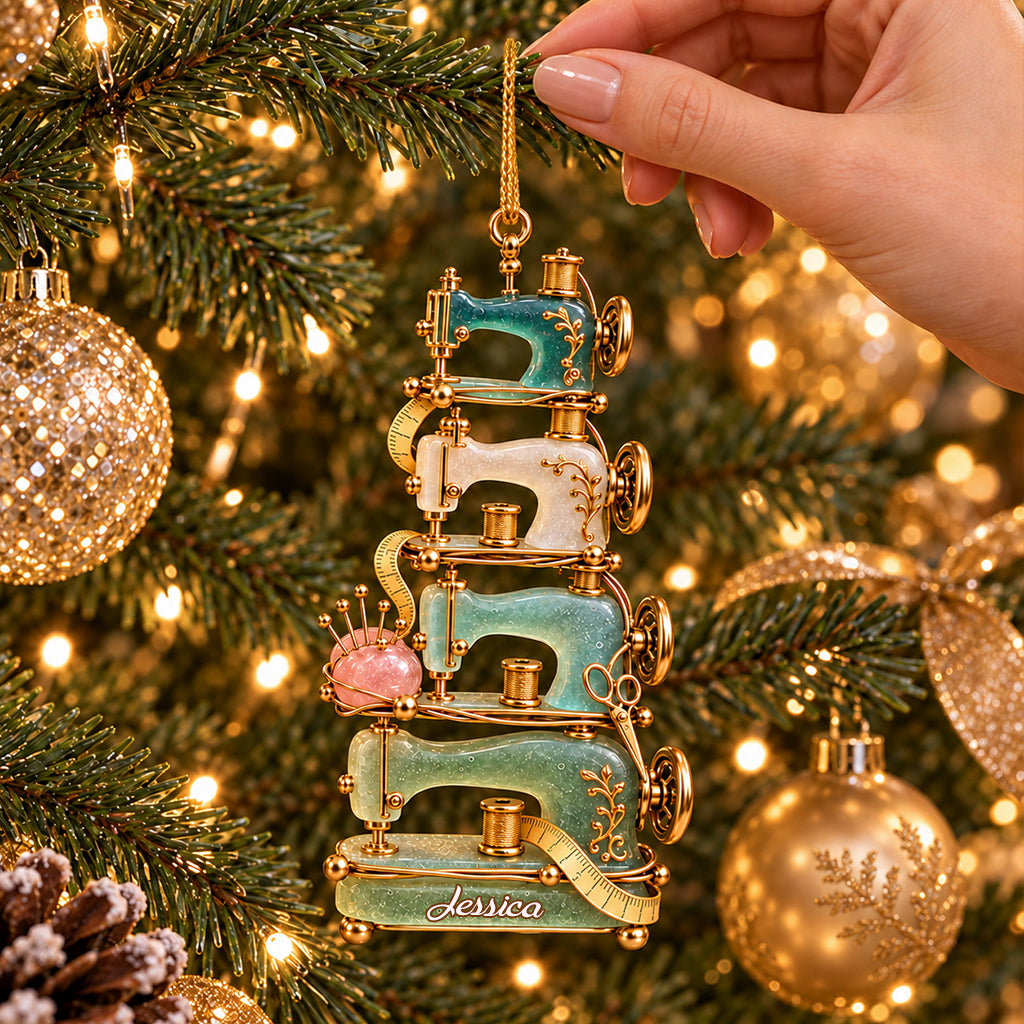 Love Sewing - Personalized Sewing Ornament
