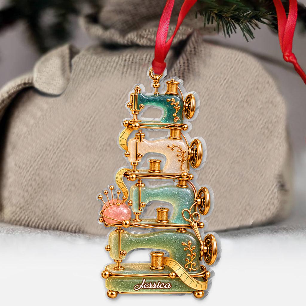 Love Sewing - Personalized Sewing Ornament