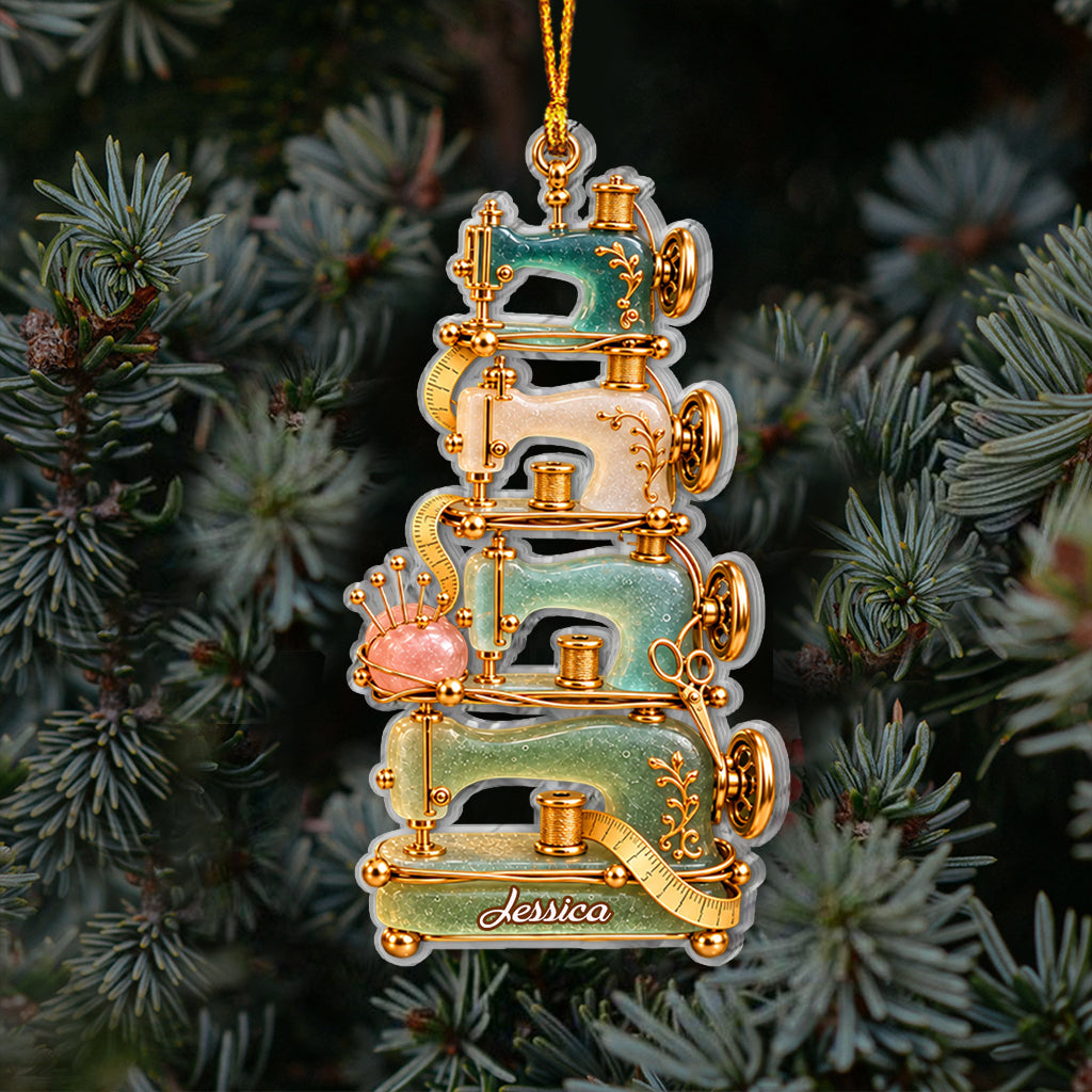 Love Sewing - Personalized Sewing Ornament