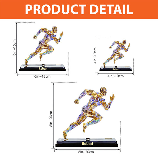 Luxury Creative Running Figurine Decoration Abstract - Personalized Running Custom Shaped Acrylic Plaque