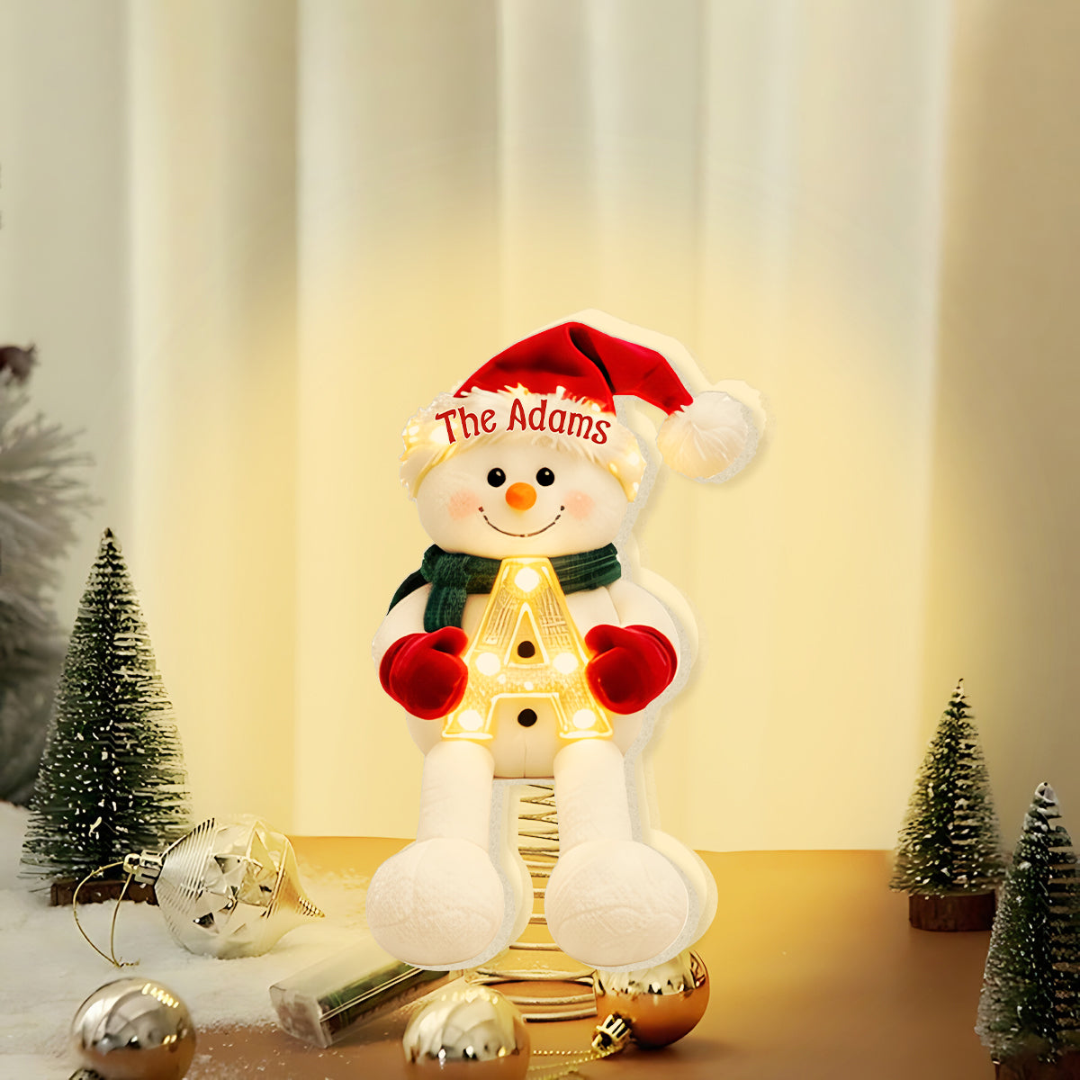 Merry Christmas - Personalized Family LED Light Tree Topper