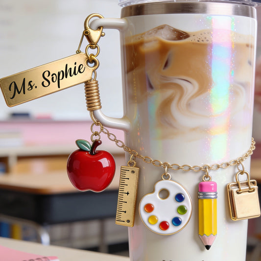 Teach With Love - Personalized Teacher Dangling Charms