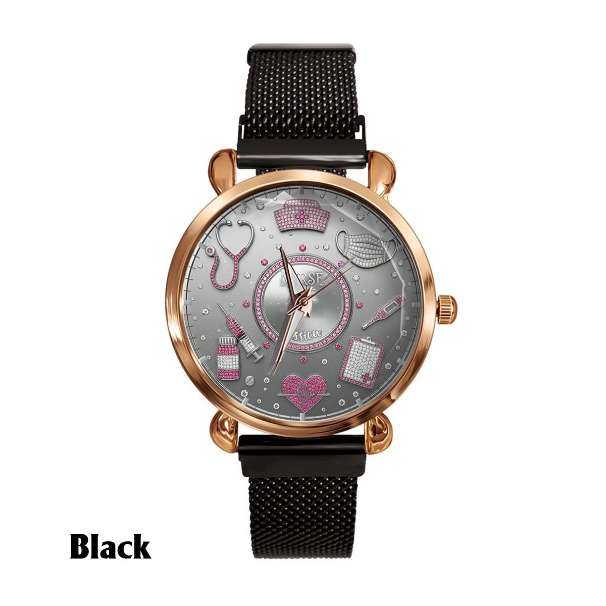 Love Nurse Life - Personalized Nurse Women Hand Watch