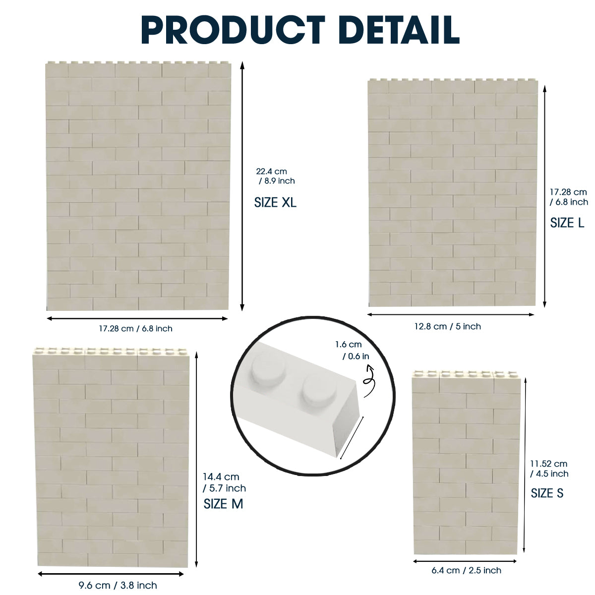 To My Son - Personalized Father Vertical Rectangle Building Brick Blocks Printed On Both Sides