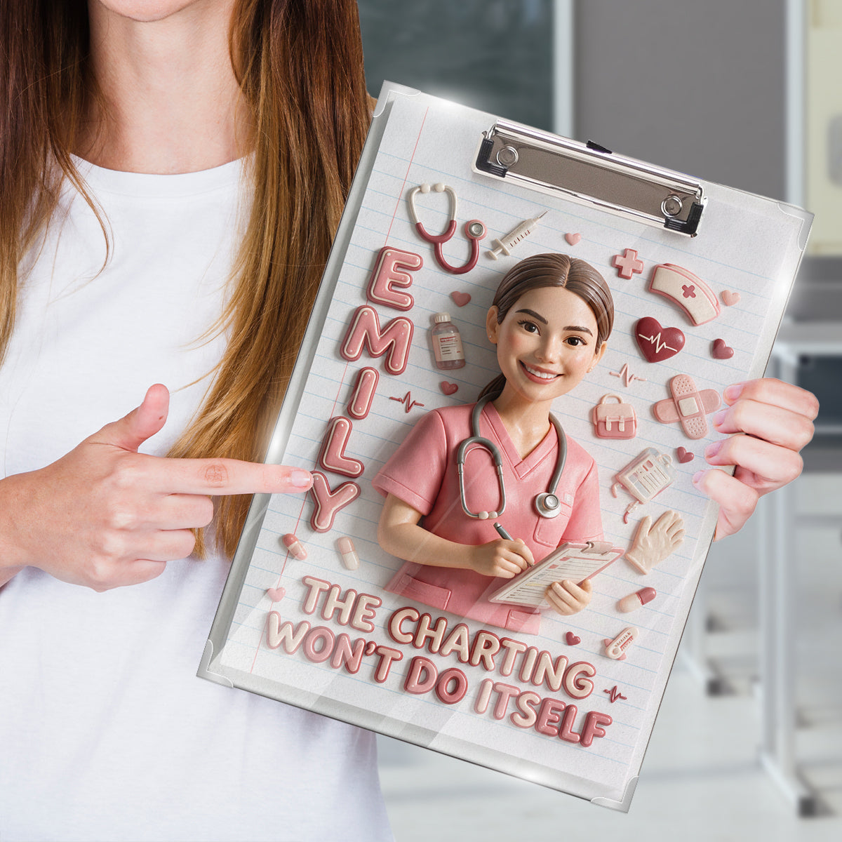 The Charting Won’t Do Itself - Personalized Nurse Clipboard
