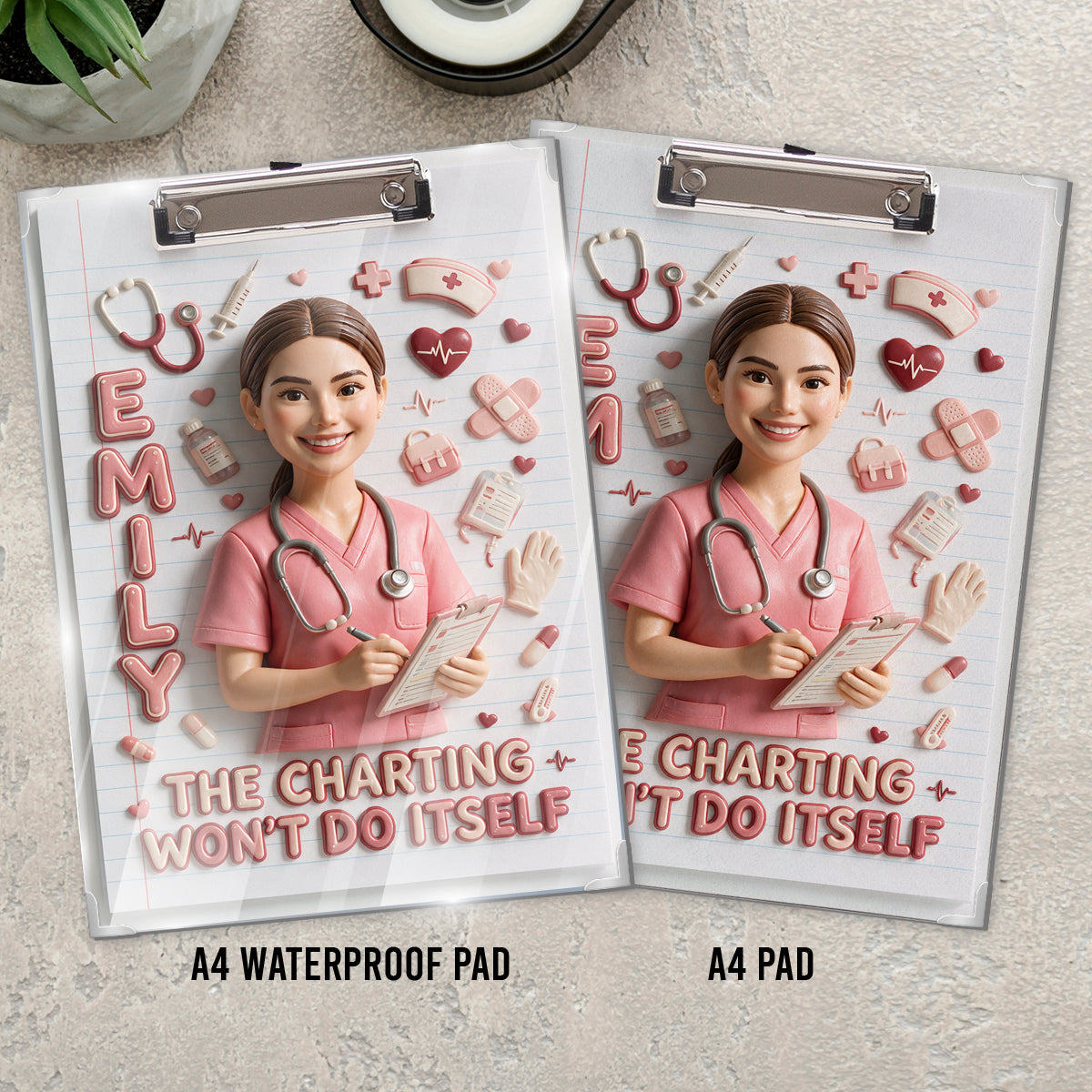 The Charting Won’t Do Itself - Personalized Nurse Clipboard