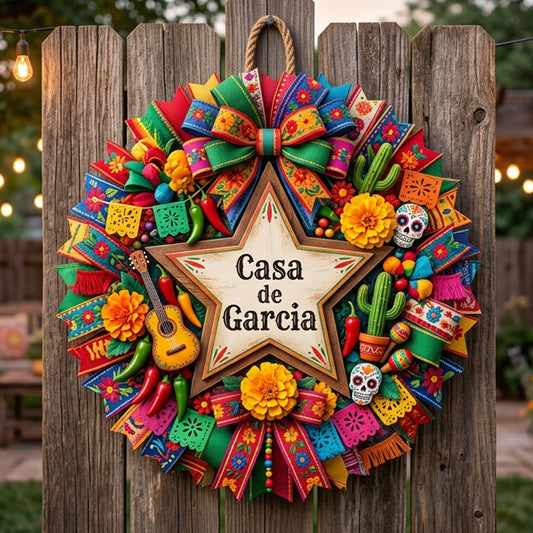 Mexican Fiesta Cinco De Mayo - Personalized Cinco de Mayo Custom Shaped Wood Sign