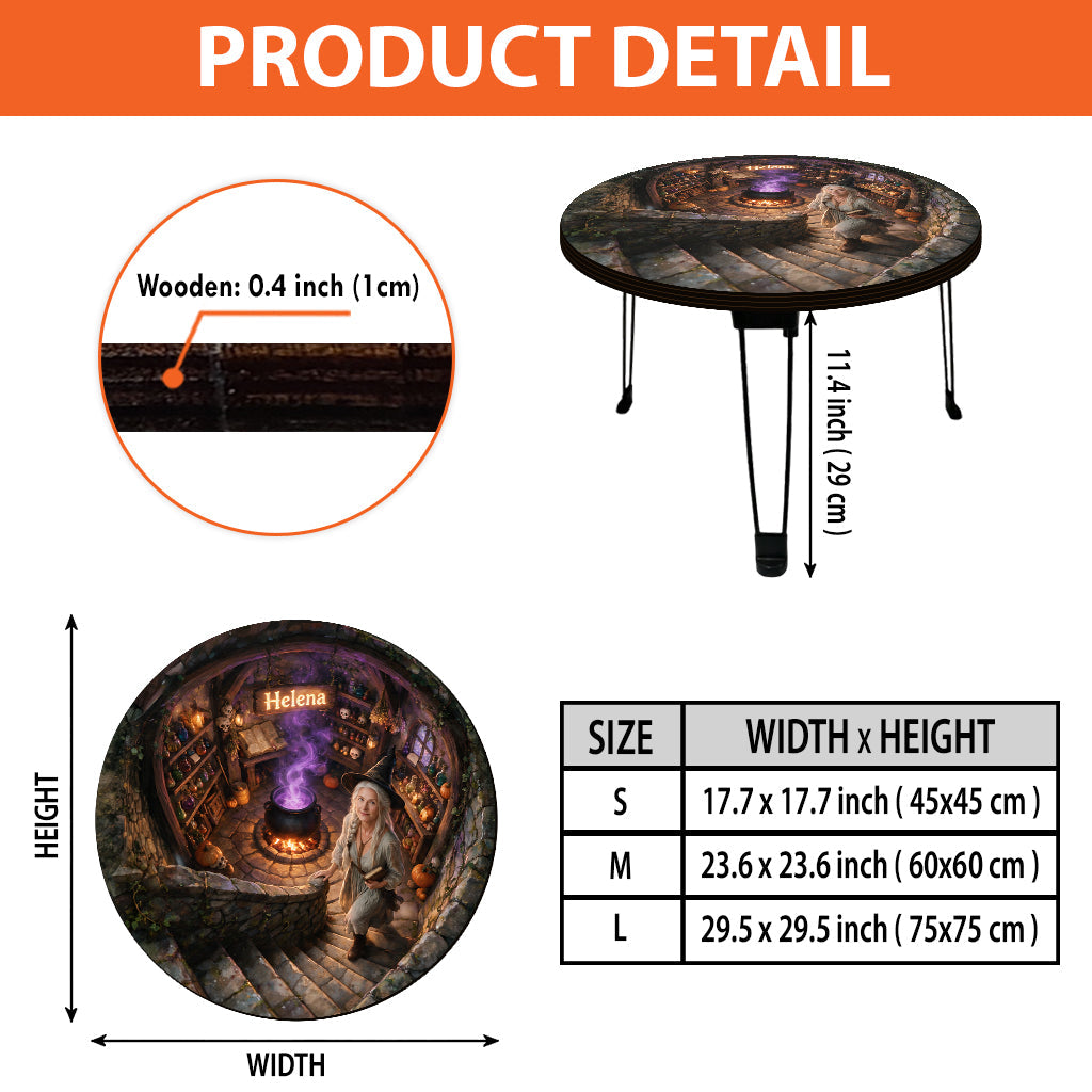 Witch's Secret Chamber - Personalized Witch Table Custom Shape