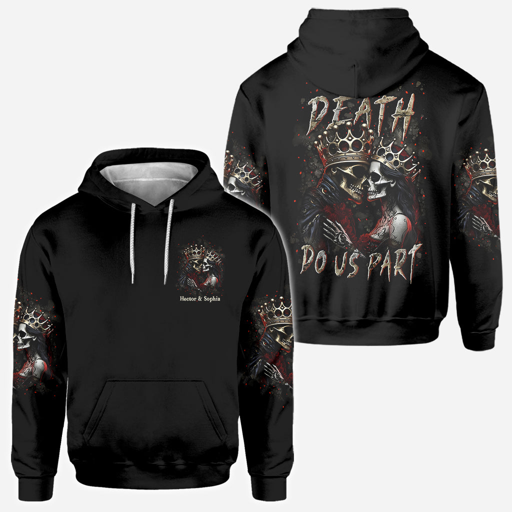 Til Death Do Us Part - Personalized Couple All Over Shirt