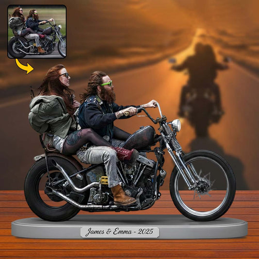 Riding Partners For Life - Personalized Biker Custom Shaped Acrylic Plaque